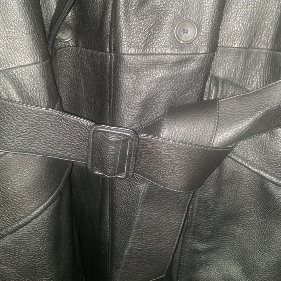 Bruno Magli Men's Deerskin Leather Coat